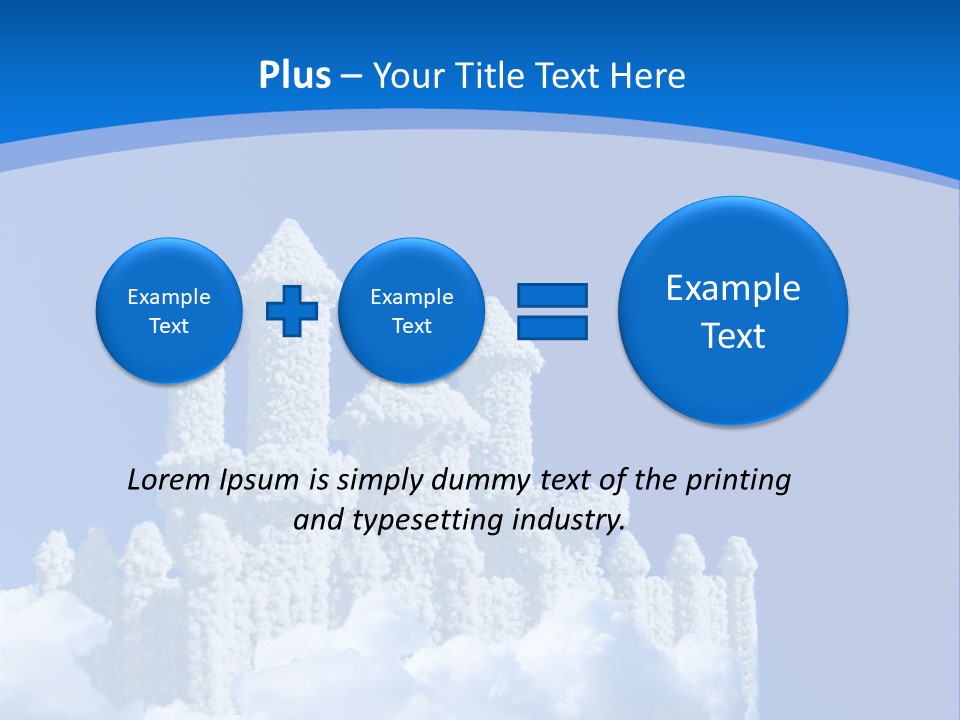 Temple Cloudcastle Fantasy PowerPoint Template