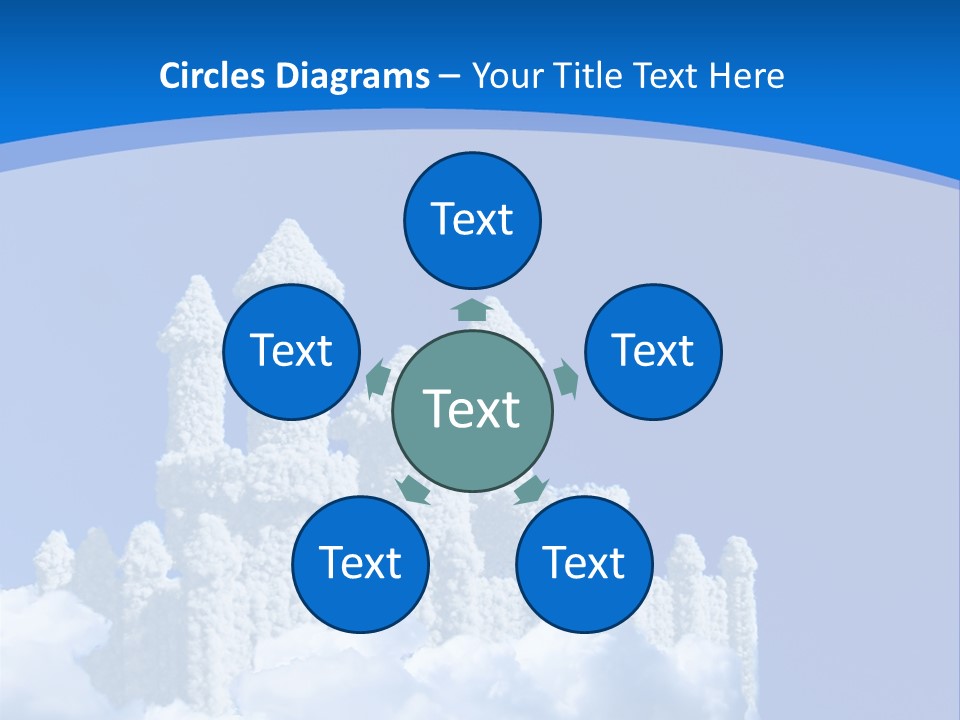 Temple Cloudcastle Fantasy PowerPoint Template