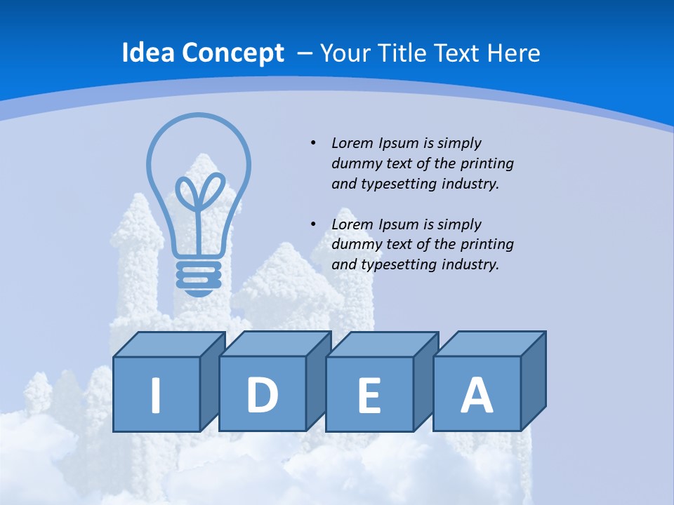 Temple Cloudcastle Fantasy PowerPoint Template