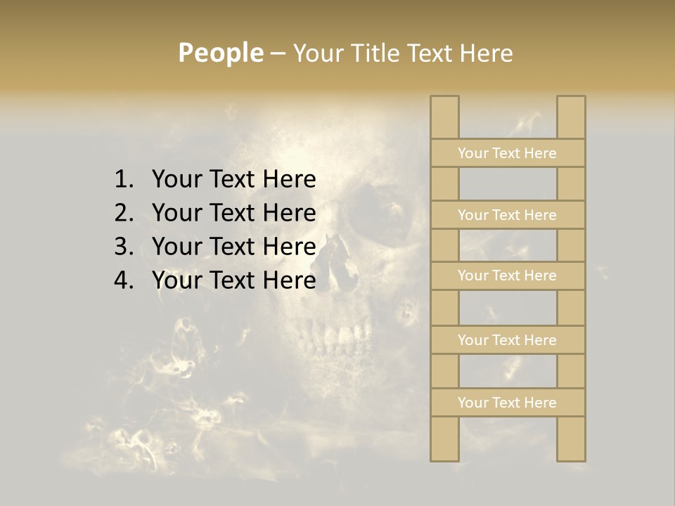 Bikers Weird Goth PowerPoint Template