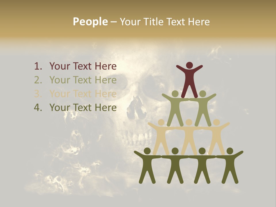 Bikers Weird Goth PowerPoint Template