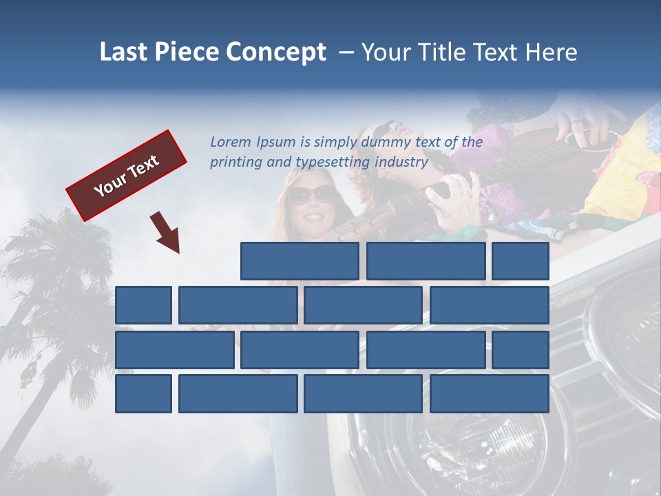 A Couple Of People That Are Sitting In The Back Of A Car PowerPoint Template