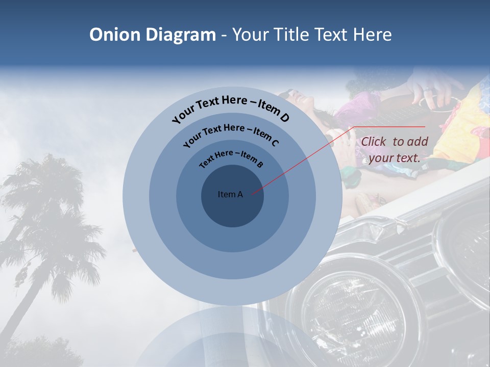 A Couple Of People That Are Sitting In The Back Of A Car PowerPoint Template