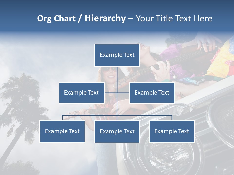 A Couple Of People That Are Sitting In The Back Of A Car PowerPoint Template