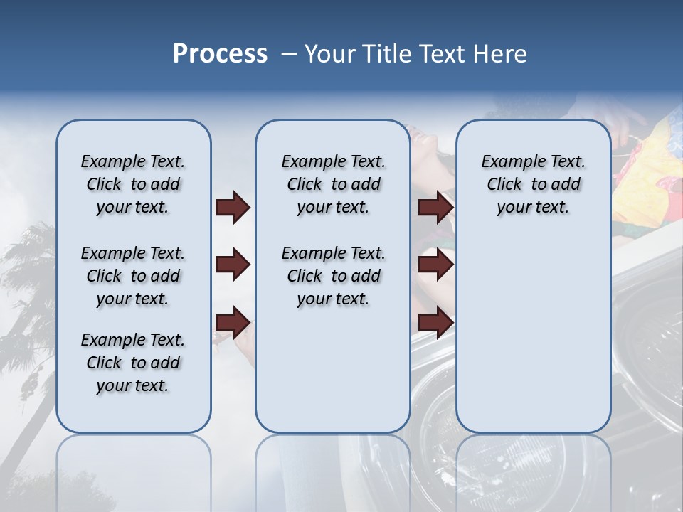 A Couple Of People That Are Sitting In The Back Of A Car PowerPoint Template