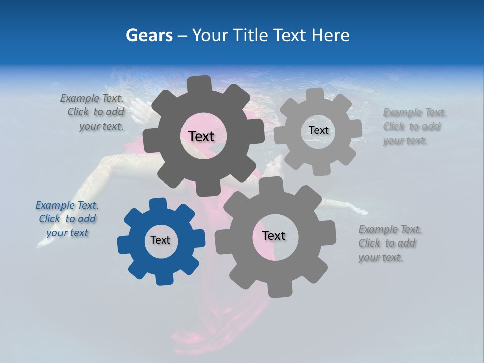 Swim Motion Reflection PowerPoint Template