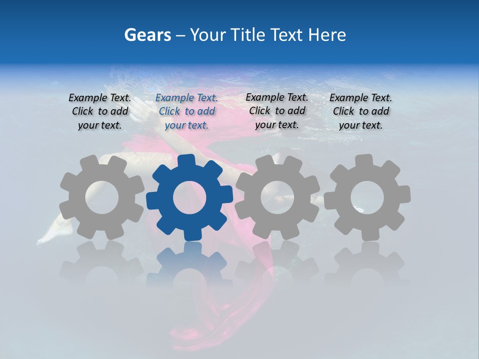 Swim Motion Reflection PowerPoint Template