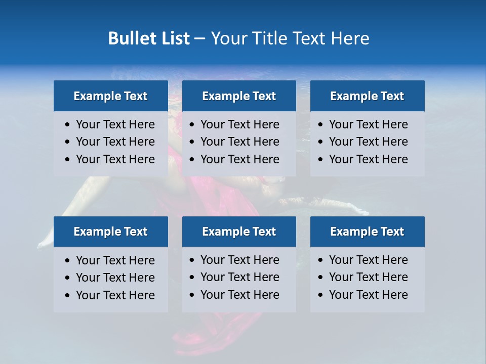 Swim Motion Reflection PowerPoint Template