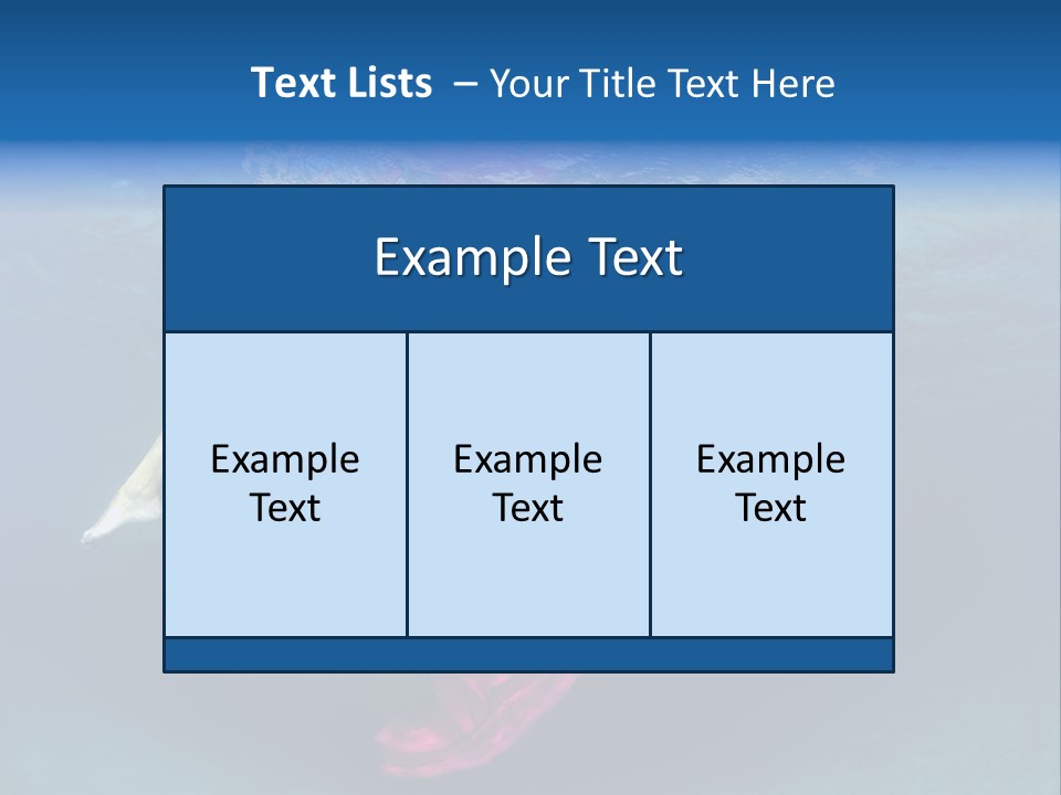 Swim Motion Reflection PowerPoint Template