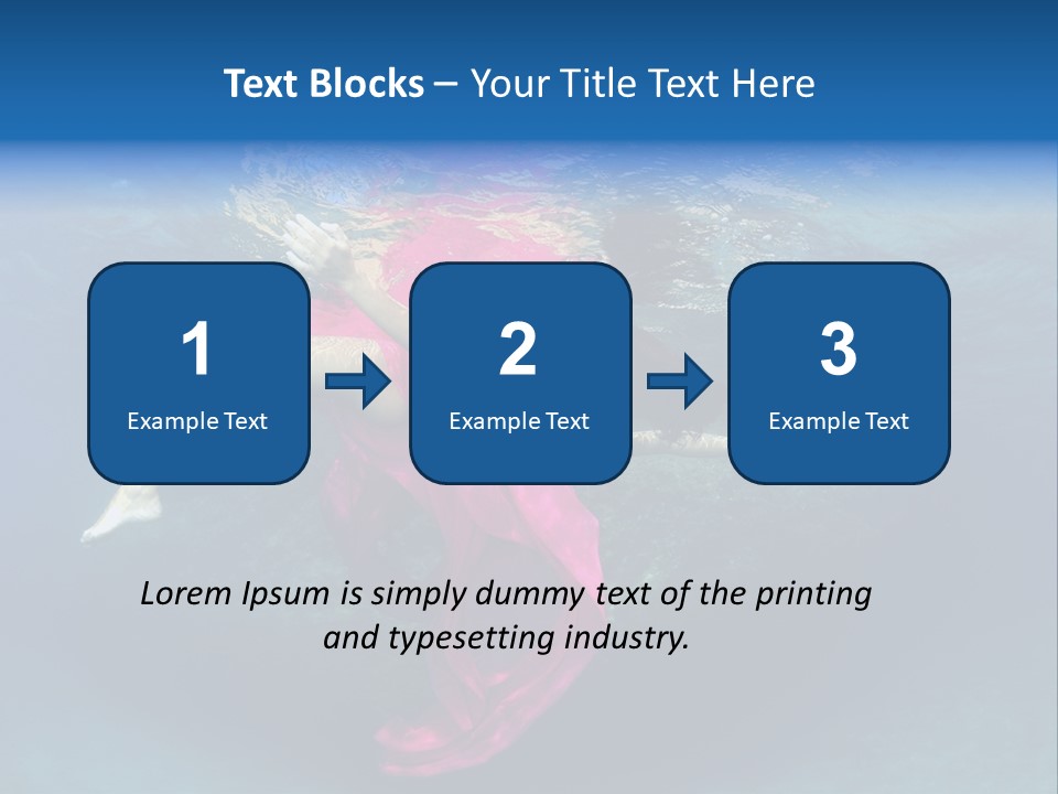 Swim Motion Reflection PowerPoint Template