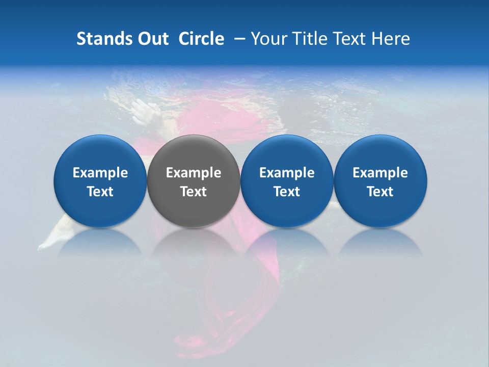 Swim Motion Reflection PowerPoint Template