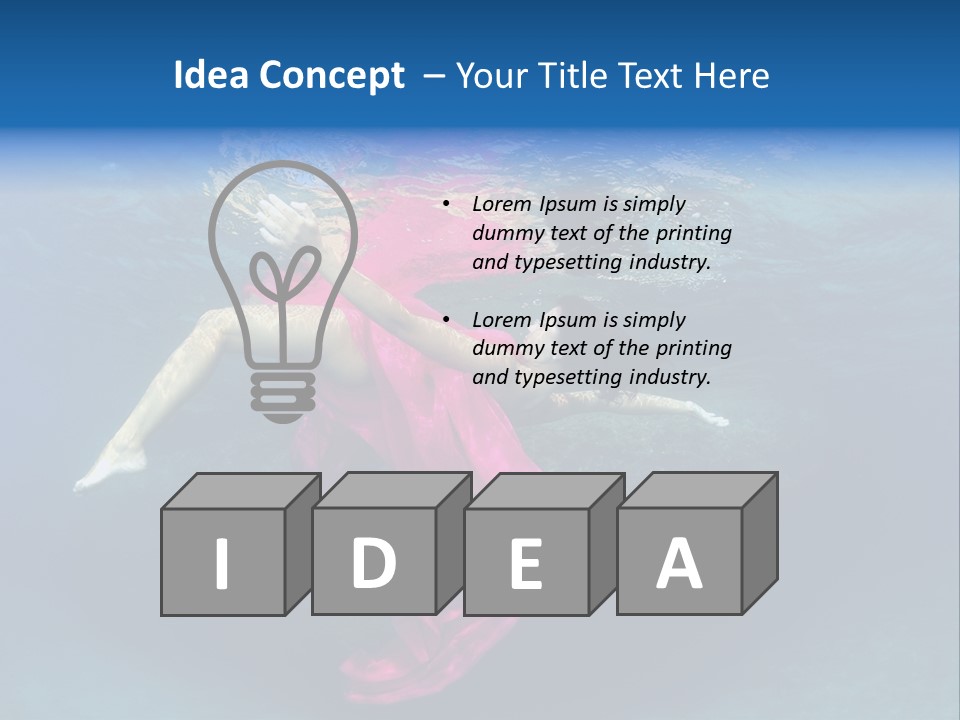 Swim Motion Reflection PowerPoint Template