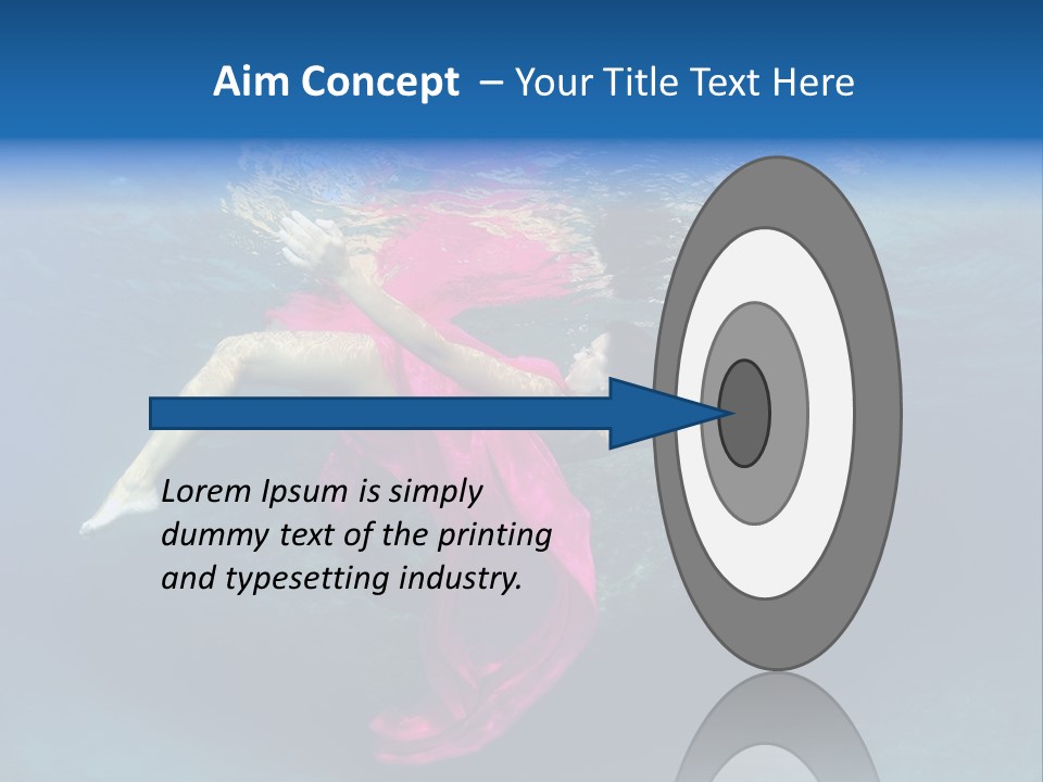 Swim Motion Reflection PowerPoint Template