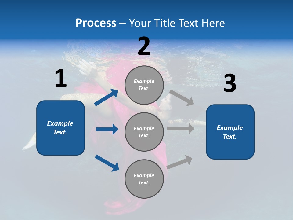 Swim Motion Reflection PowerPoint Template