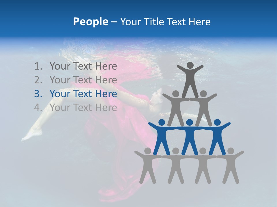 Swim Motion Reflection PowerPoint Template