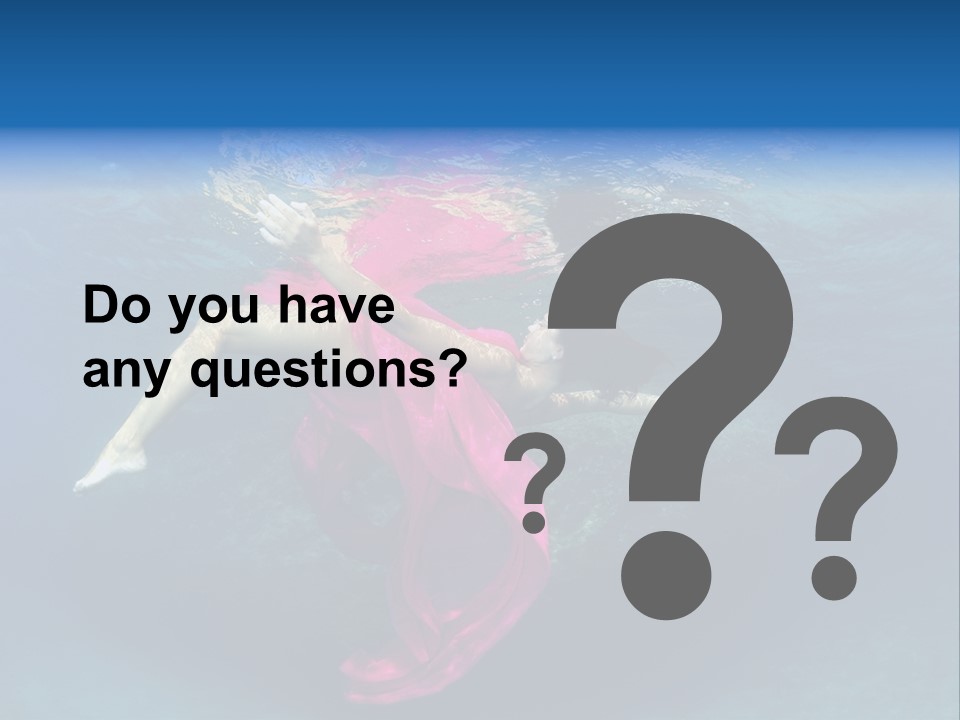 Swim Motion Reflection PowerPoint Template