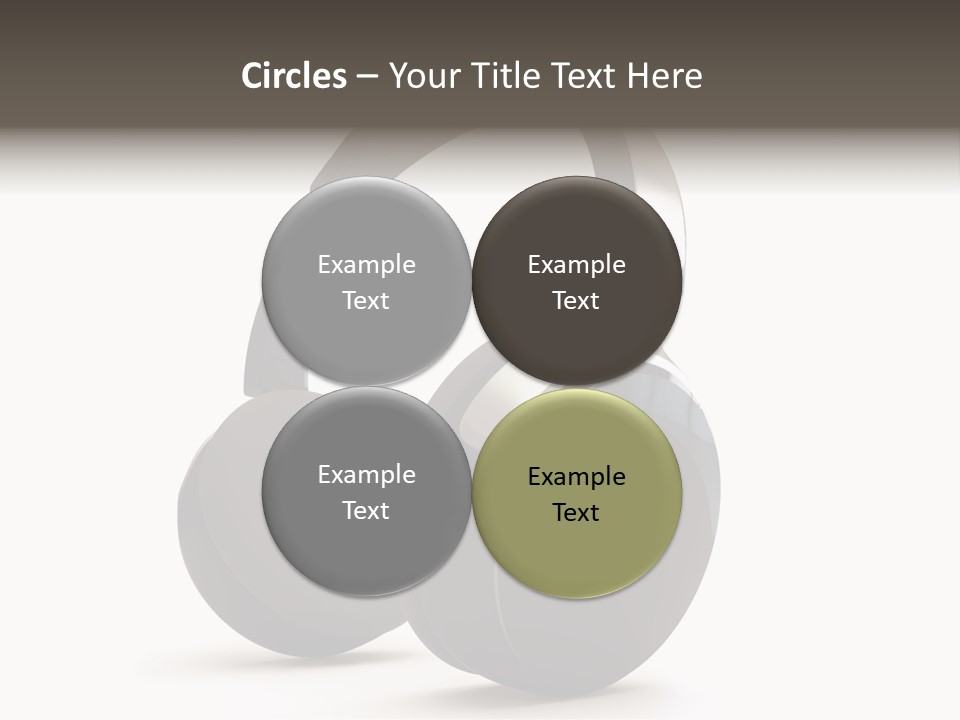 A Pair Of Headphones On A White Background PowerPoint Template