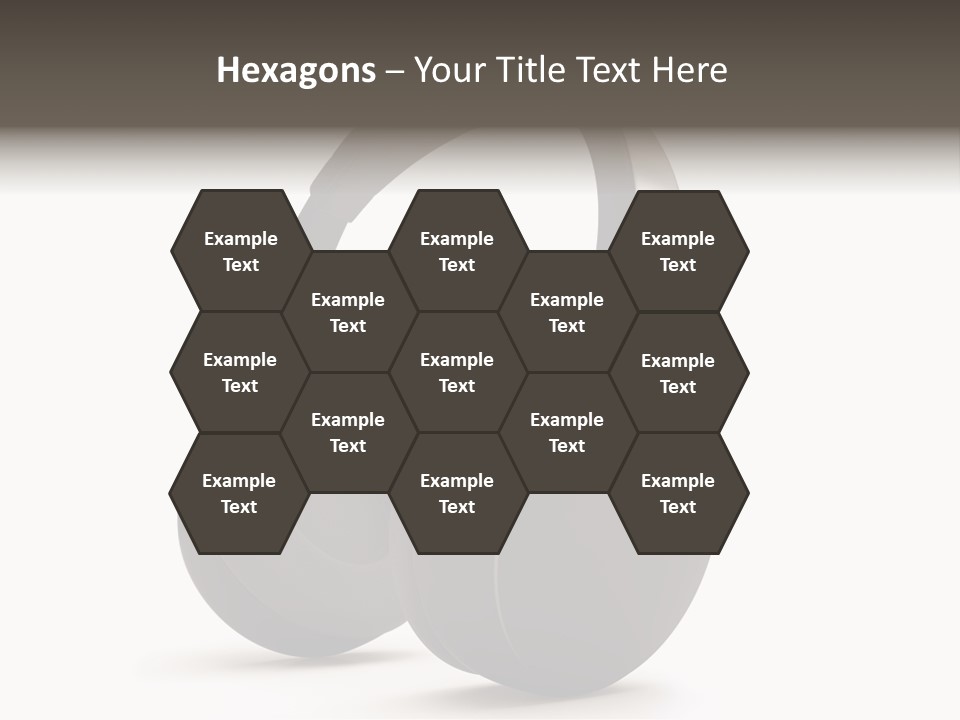 A Pair Of Headphones On A White Background PowerPoint Template