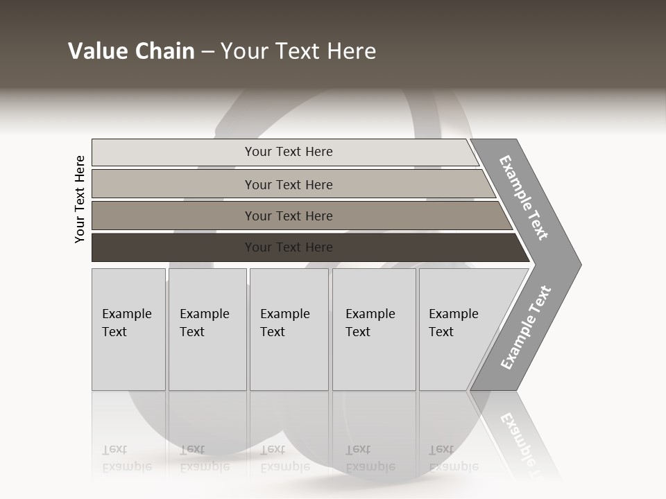 A Pair Of Headphones On A White Background PowerPoint Template