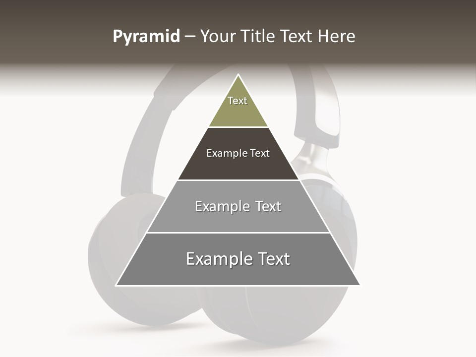 A Pair Of Headphones On A White Background PowerPoint Template