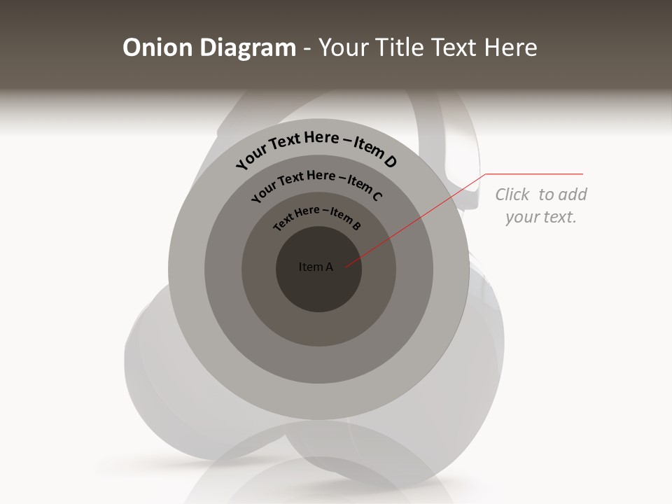 A Pair Of Headphones On A White Background PowerPoint Template