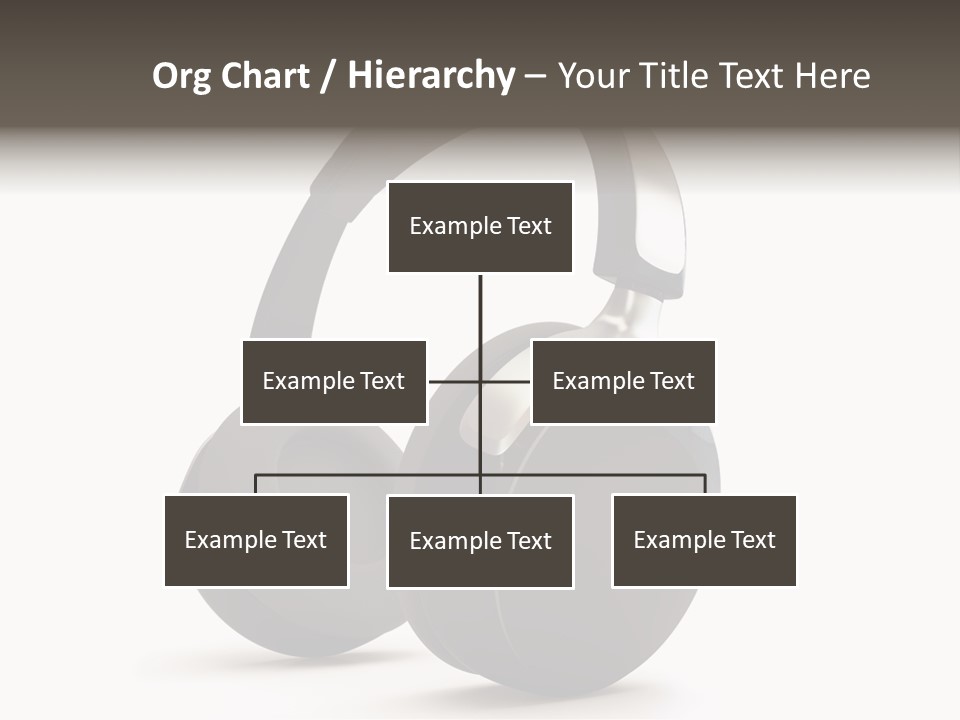 A Pair Of Headphones On A White Background PowerPoint Template