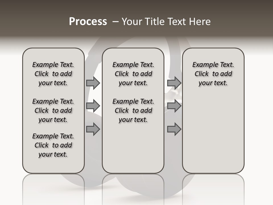 A Pair Of Headphones On A White Background PowerPoint Template
