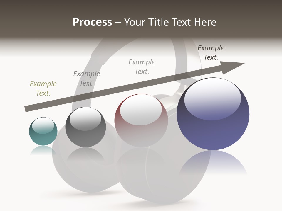 A Pair Of Headphones On A White Background PowerPoint Template