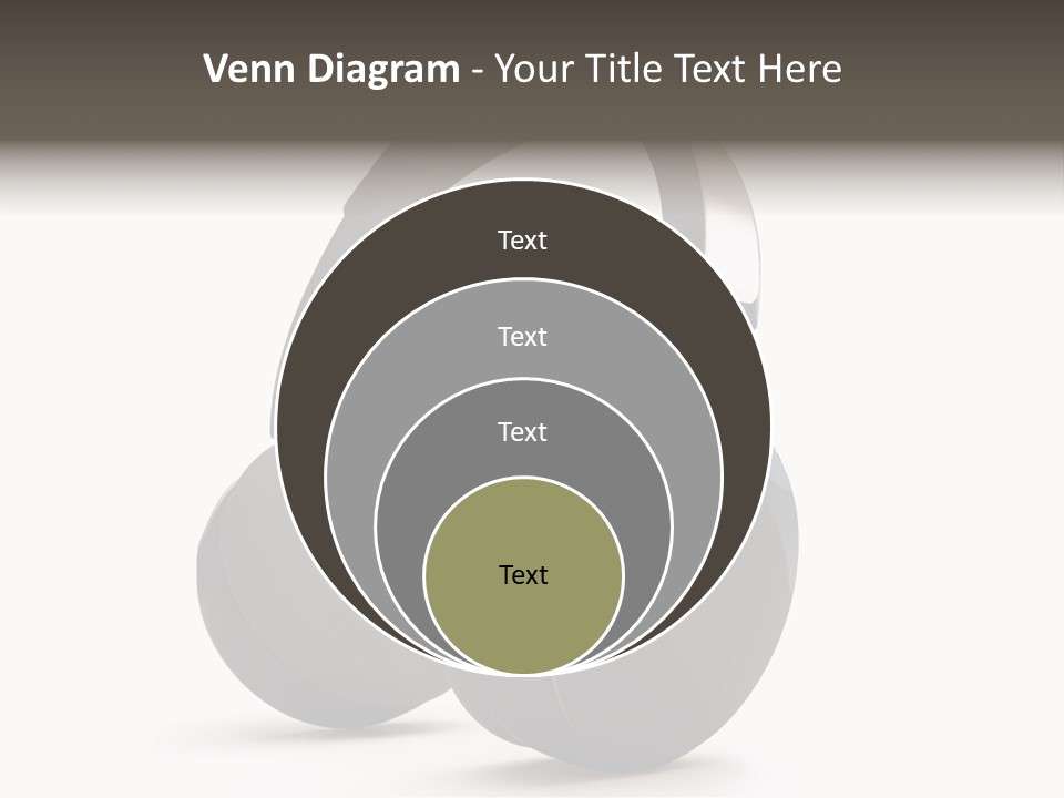 A Pair Of Headphones On A White Background PowerPoint Template