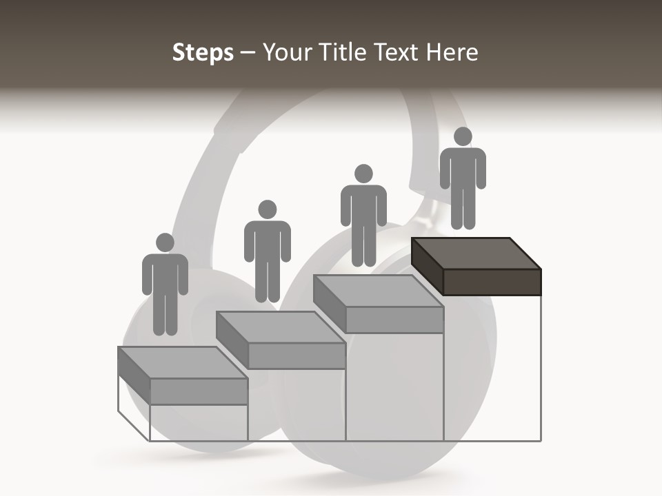 A Pair Of Headphones On A White Background PowerPoint Template