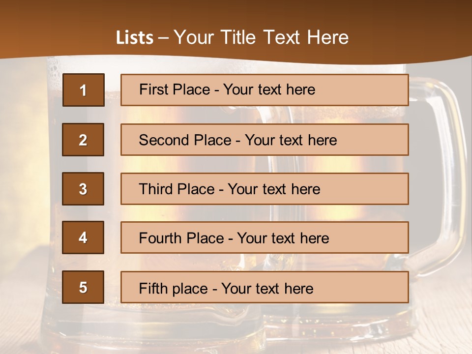 Beer Alcohol Restaurant PowerPoint Template