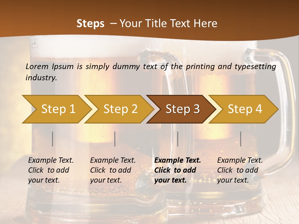 Beer Alcohol Restaurant PowerPoint Template