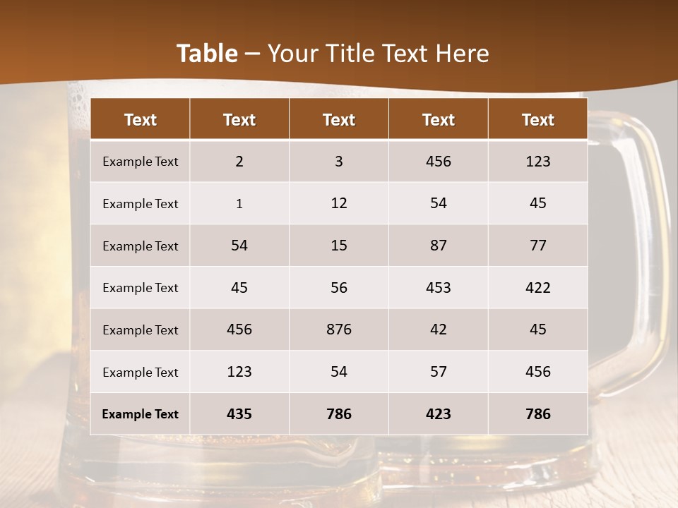 Beer Alcohol Restaurant PowerPoint Template