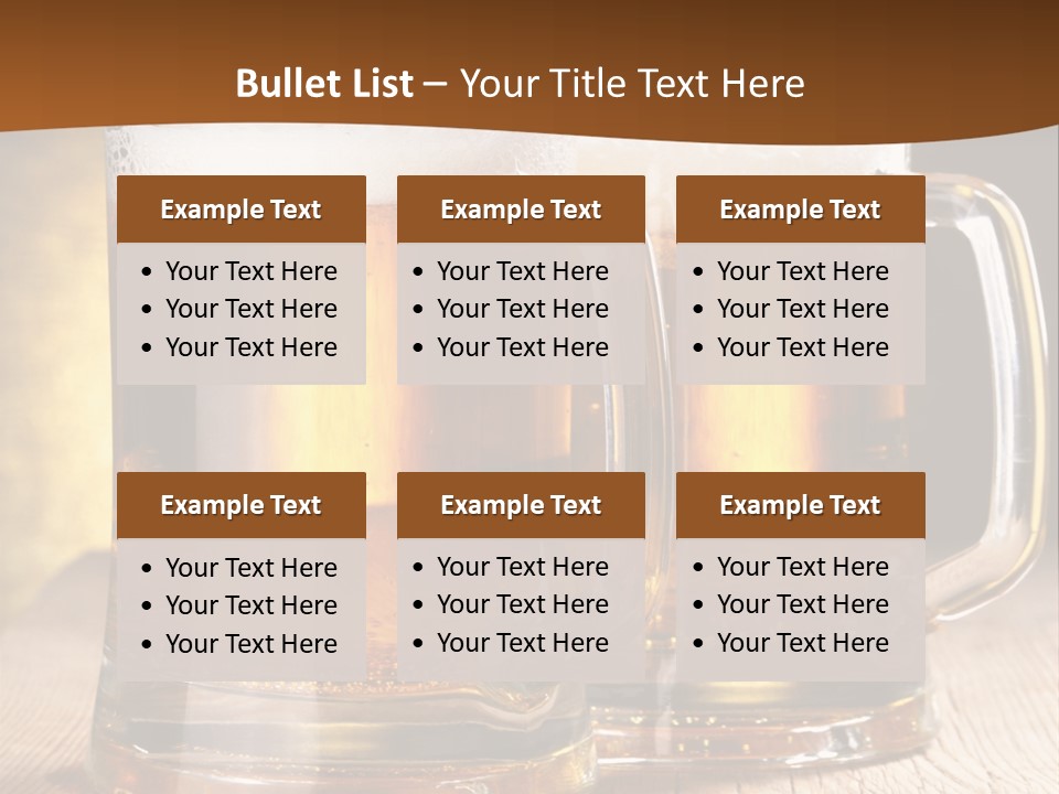 Beer Alcohol Restaurant PowerPoint Template