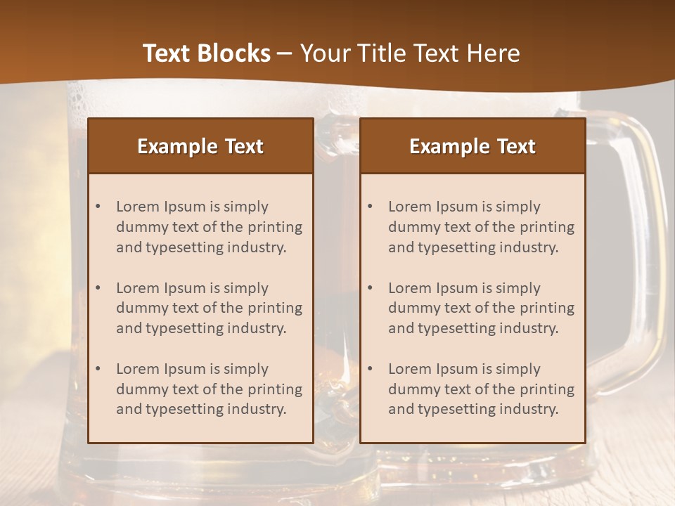 Beer Alcohol Restaurant PowerPoint Template