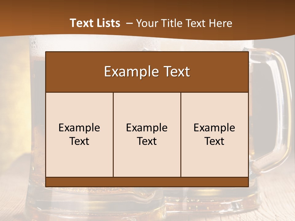 Beer Alcohol Restaurant PowerPoint Template