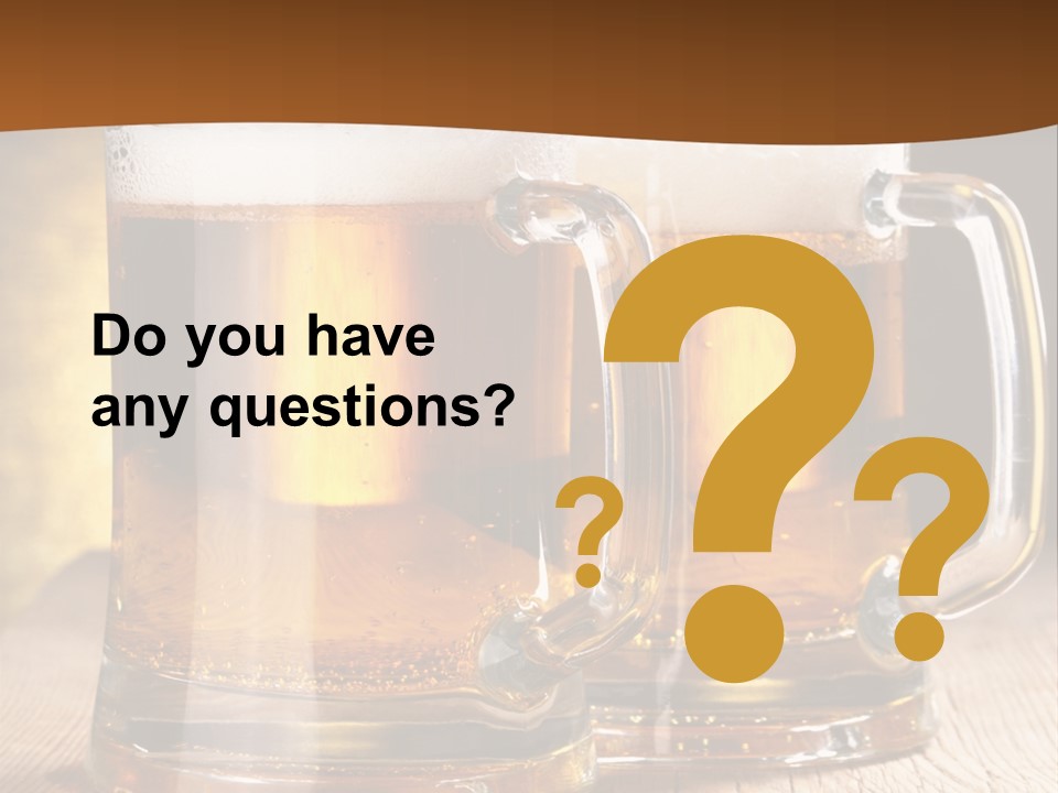 Beer Alcohol Restaurant PowerPoint Template