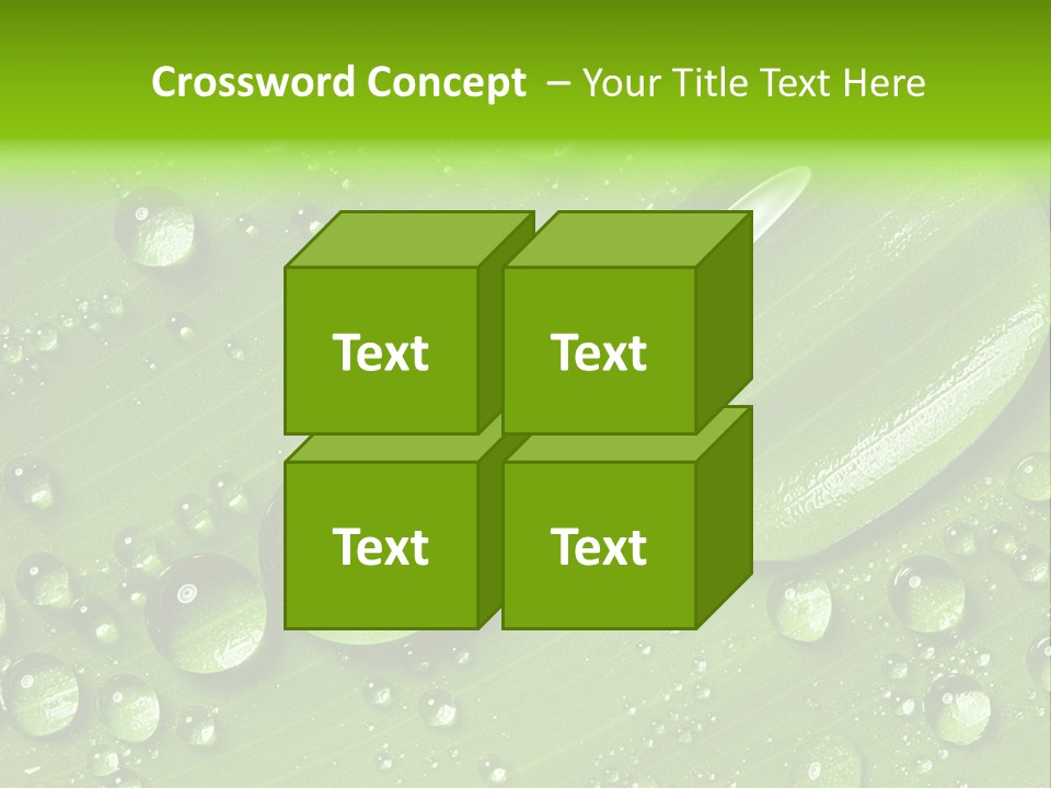 Summer Plant Dew PowerPoint Template