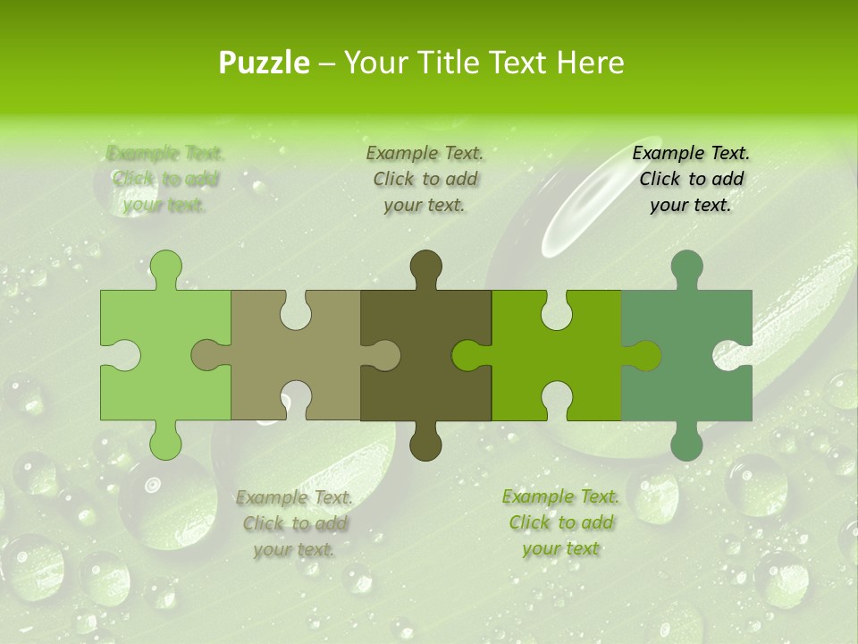 Summer Plant Dew PowerPoint Template