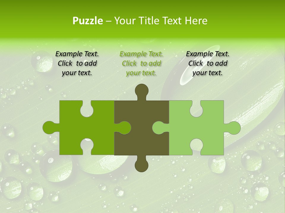 Summer Plant Dew PowerPoint Template