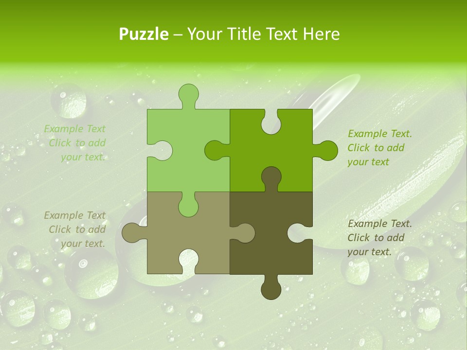 Summer Plant Dew PowerPoint Template