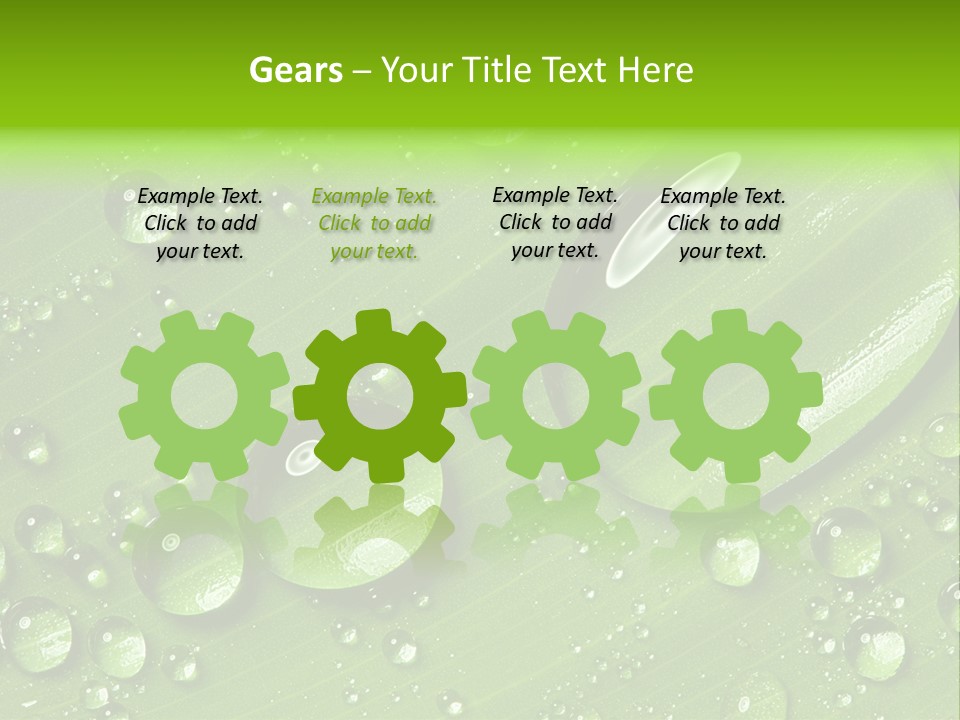 Summer Plant Dew PowerPoint Template