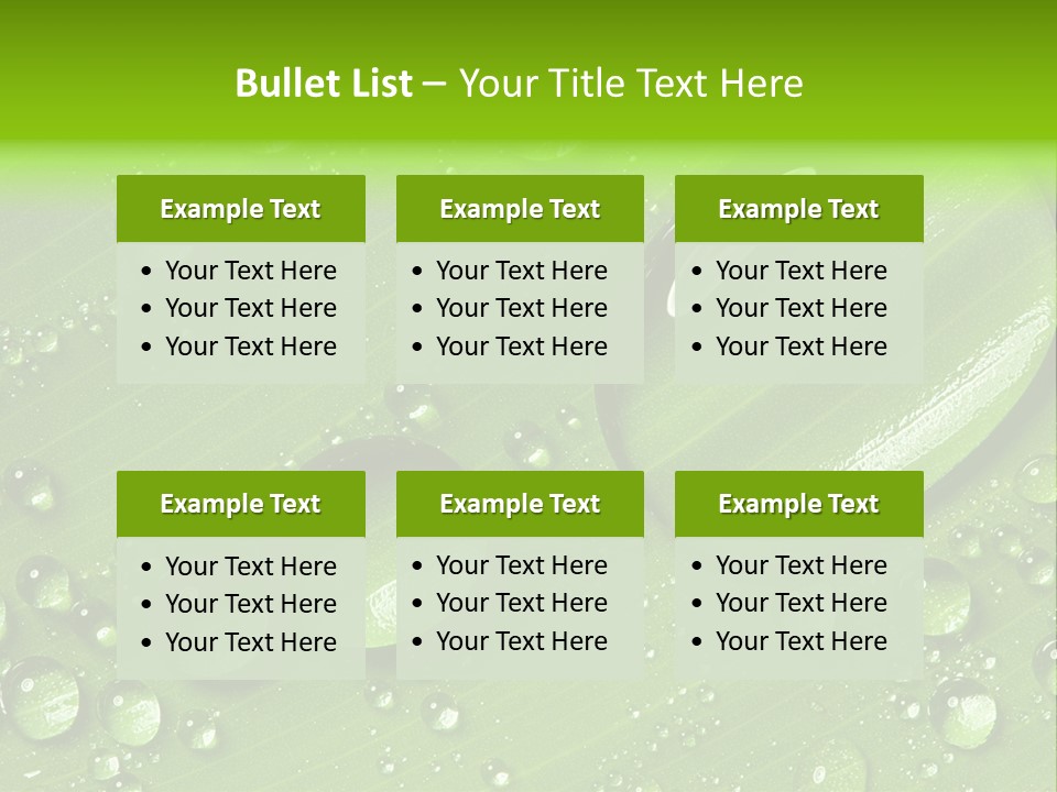 Summer Plant Dew PowerPoint Template