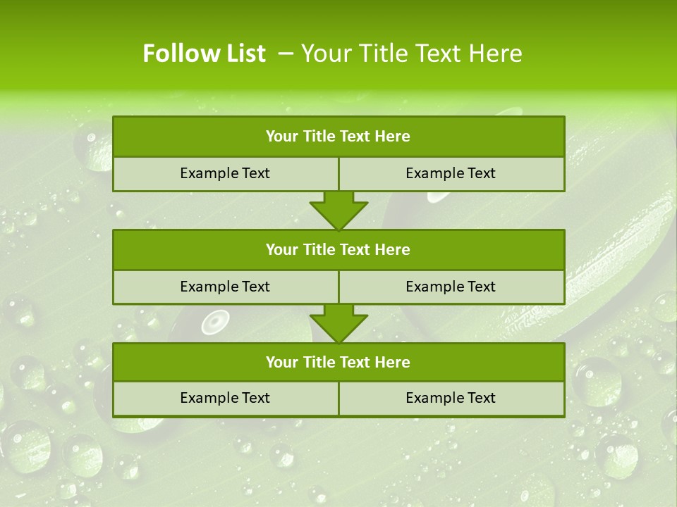 Summer Plant Dew PowerPoint Template
