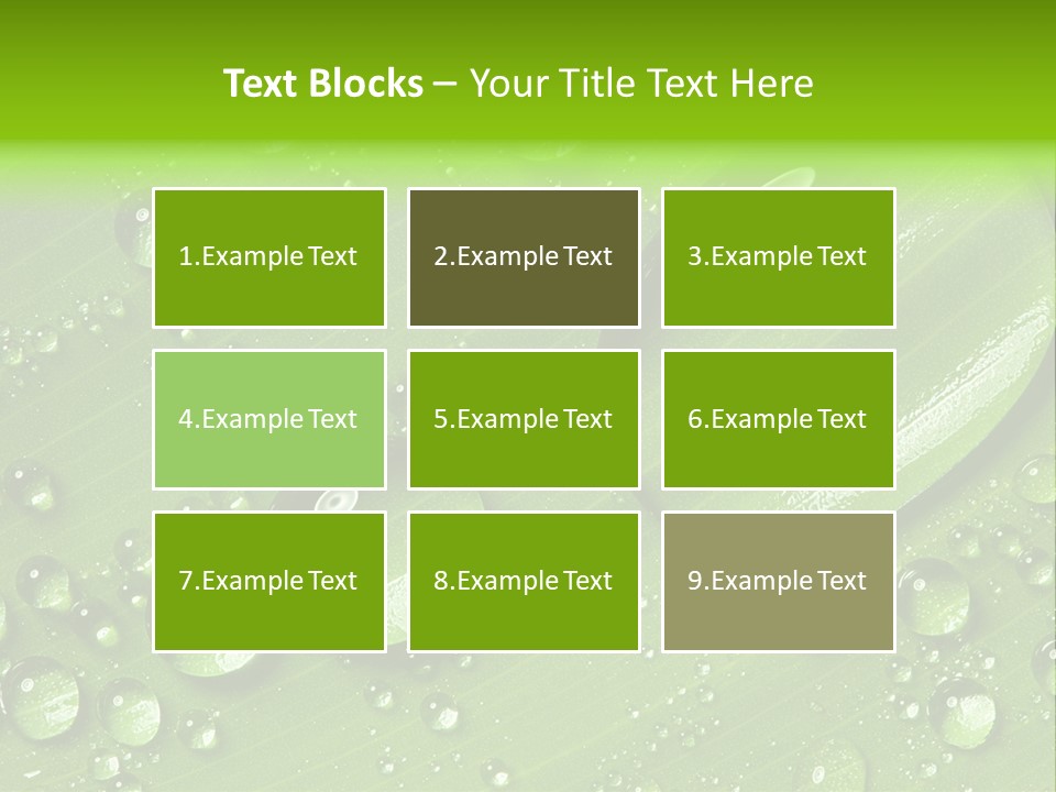 Summer Plant Dew PowerPoint Template