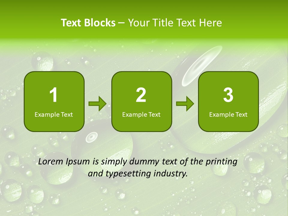 Summer Plant Dew PowerPoint Template