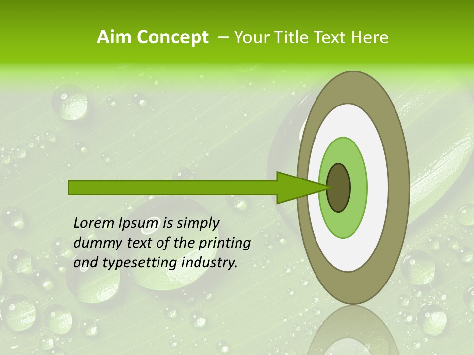 Summer Plant Dew PowerPoint Template