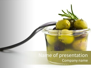 Fruit Thyme Oil PowerPoint Template