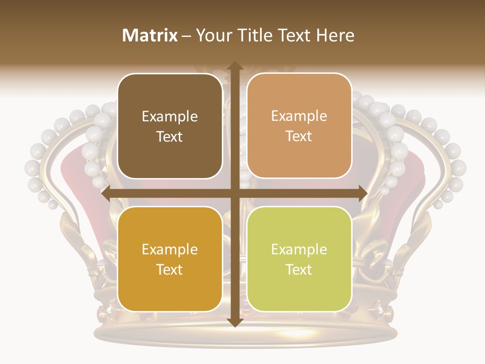 Shiny Isolated King PowerPoint Template