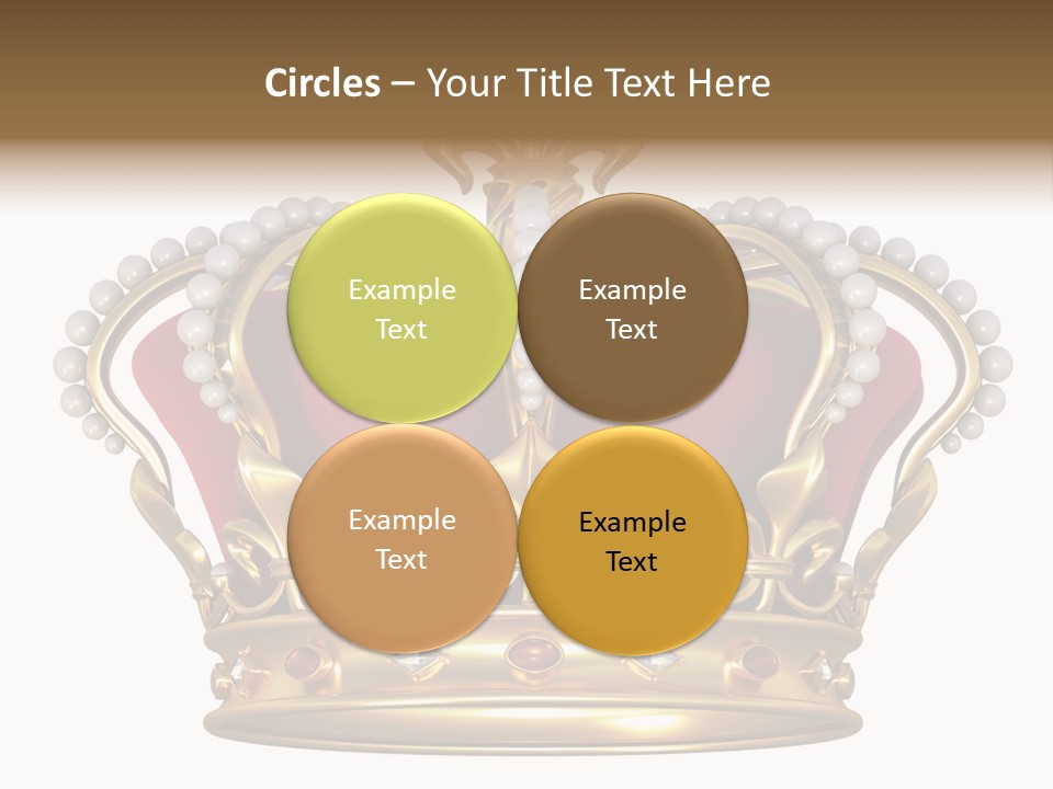 Shiny Isolated King PowerPoint Template